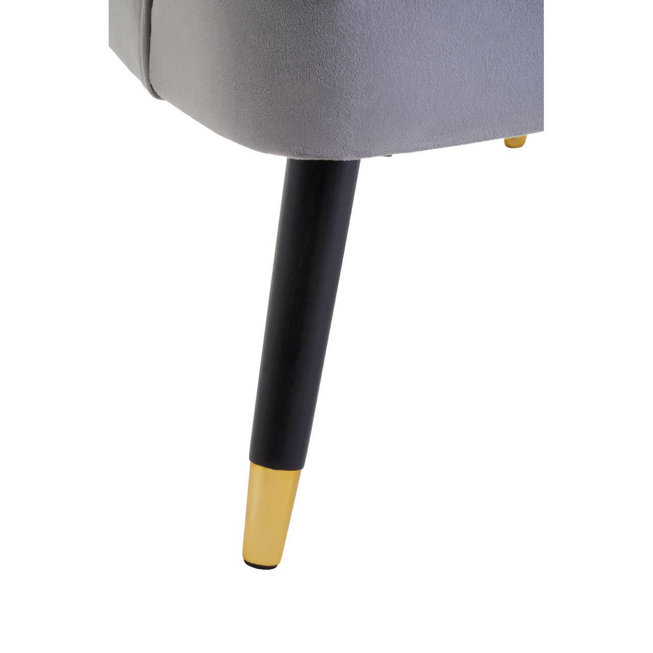 Loretta Grey Velvet Accent Chair