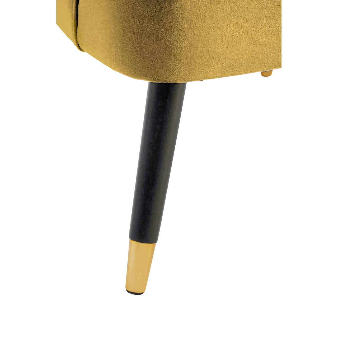 Loretta Pistachio Velvet Armchair With Black Wood Legs