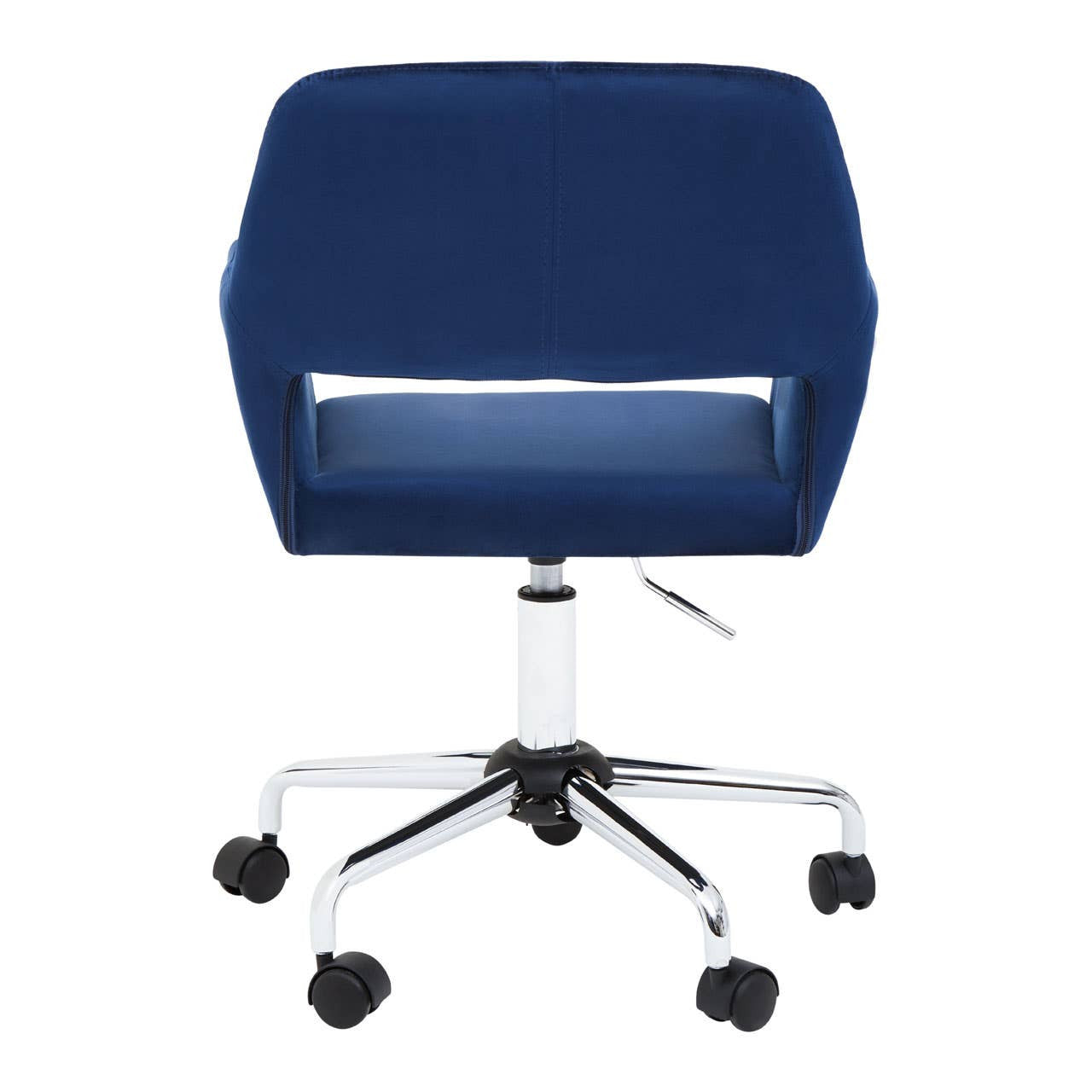 Brent Navy Velvet And Chrome Base Home Office Chair