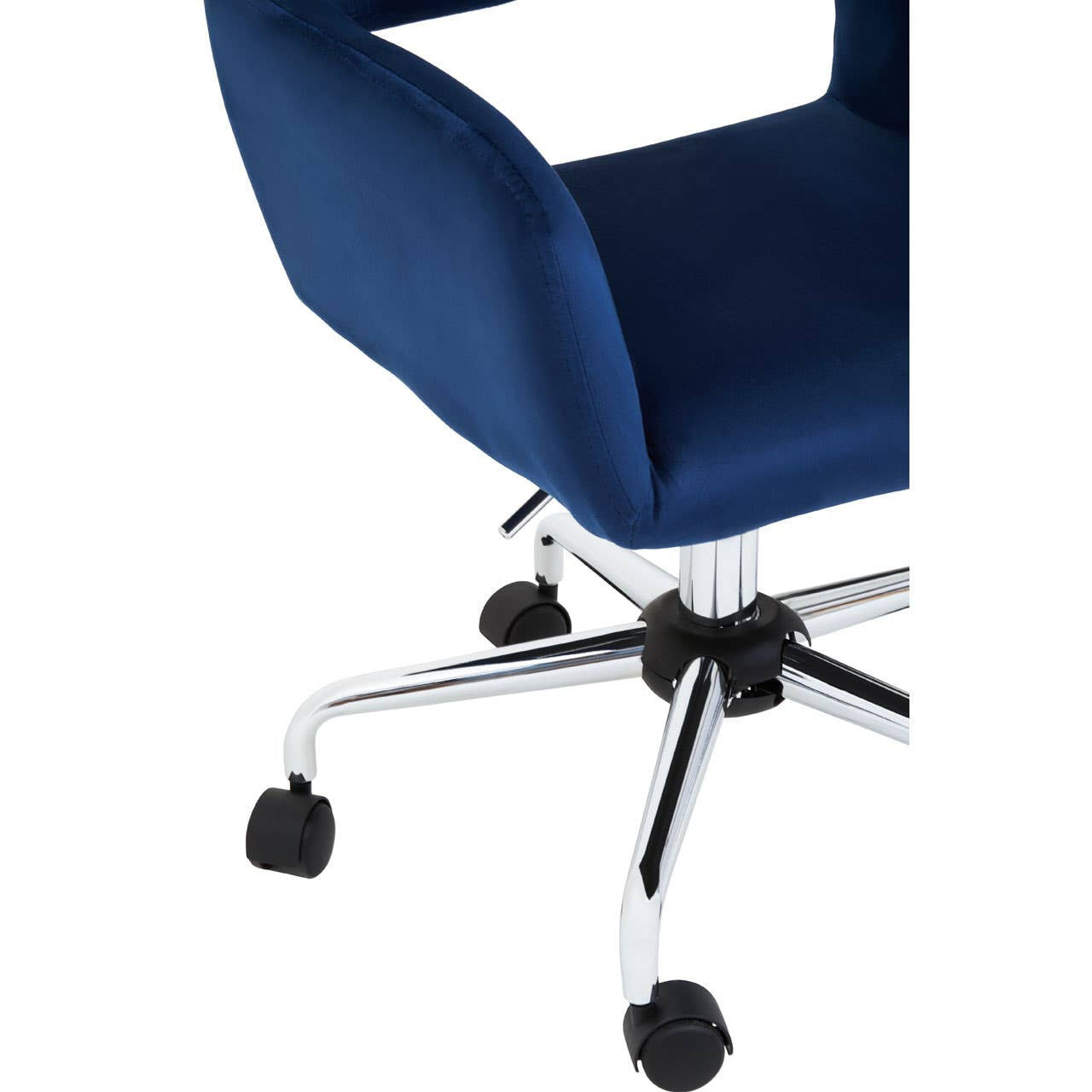 Brent Navy Velvet And Chrome Base Home Office Chair