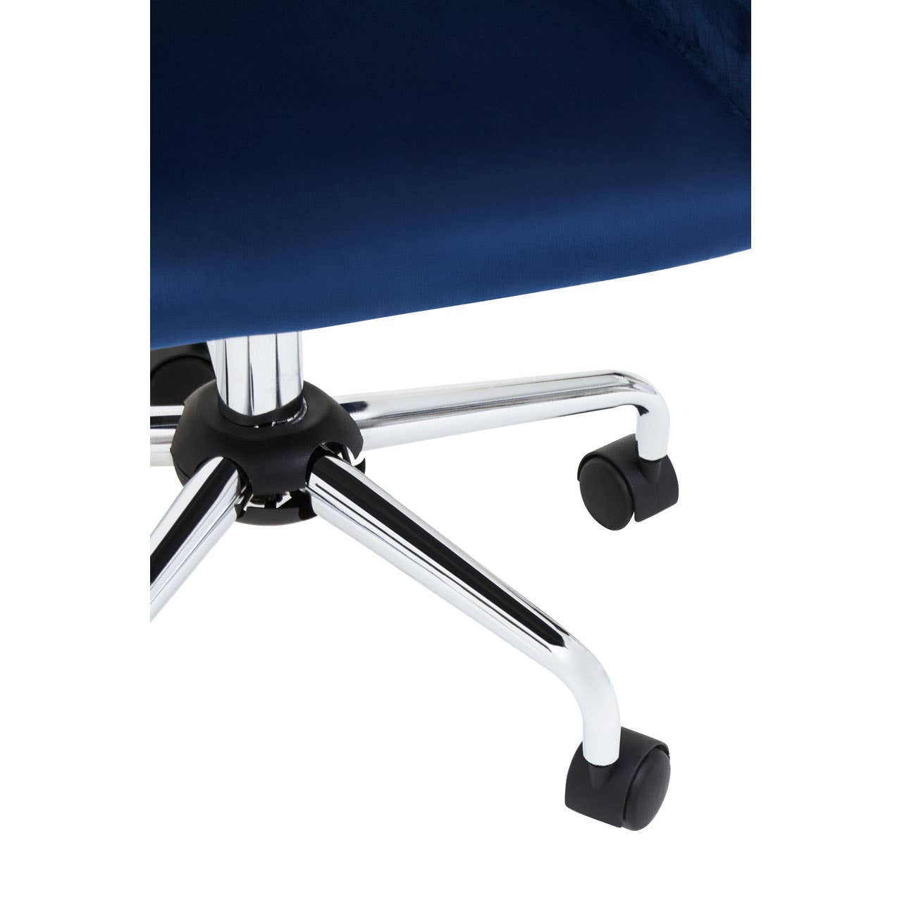 Brent Navy Velvet And Chrome Base Home Office Chair