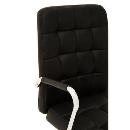 Brent Black Tufted Home Office Chair