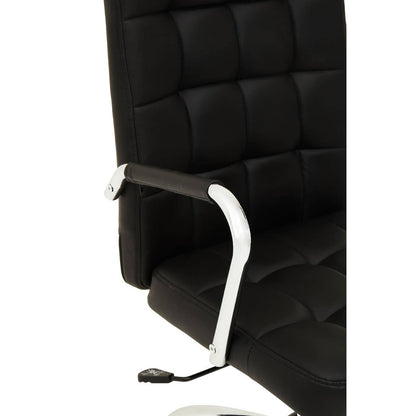 Brent Black Tufted Home Office Chair