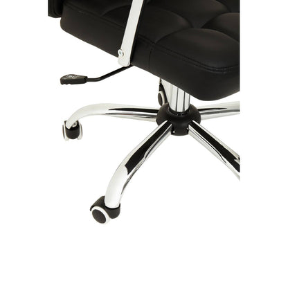Brent Black Tufted Home Office Chair