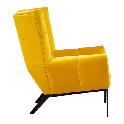Maiko Yellow Fabric Armchair