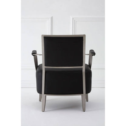 Moda Black Leather Armchair