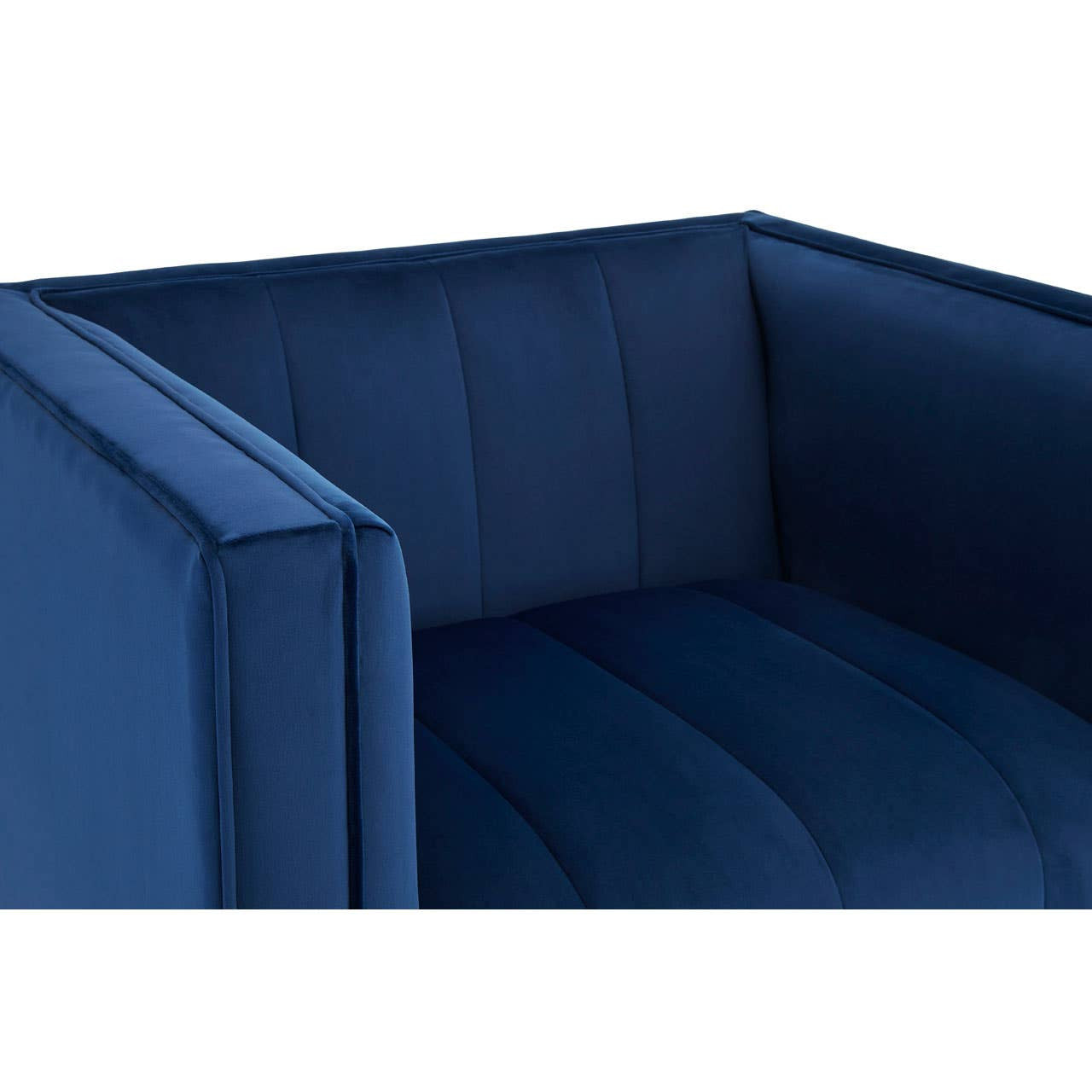 Otylia Deep Blue Velvet Armchair