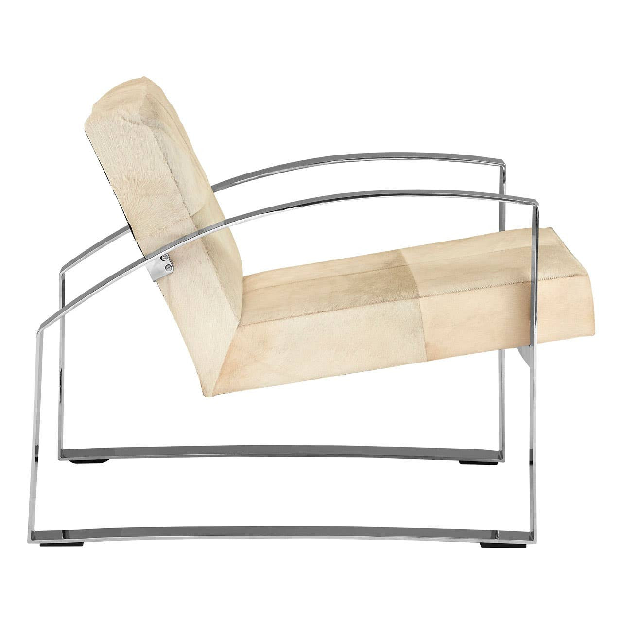 Kensington Townhouse Hairon Leather Chair With Steel Legs