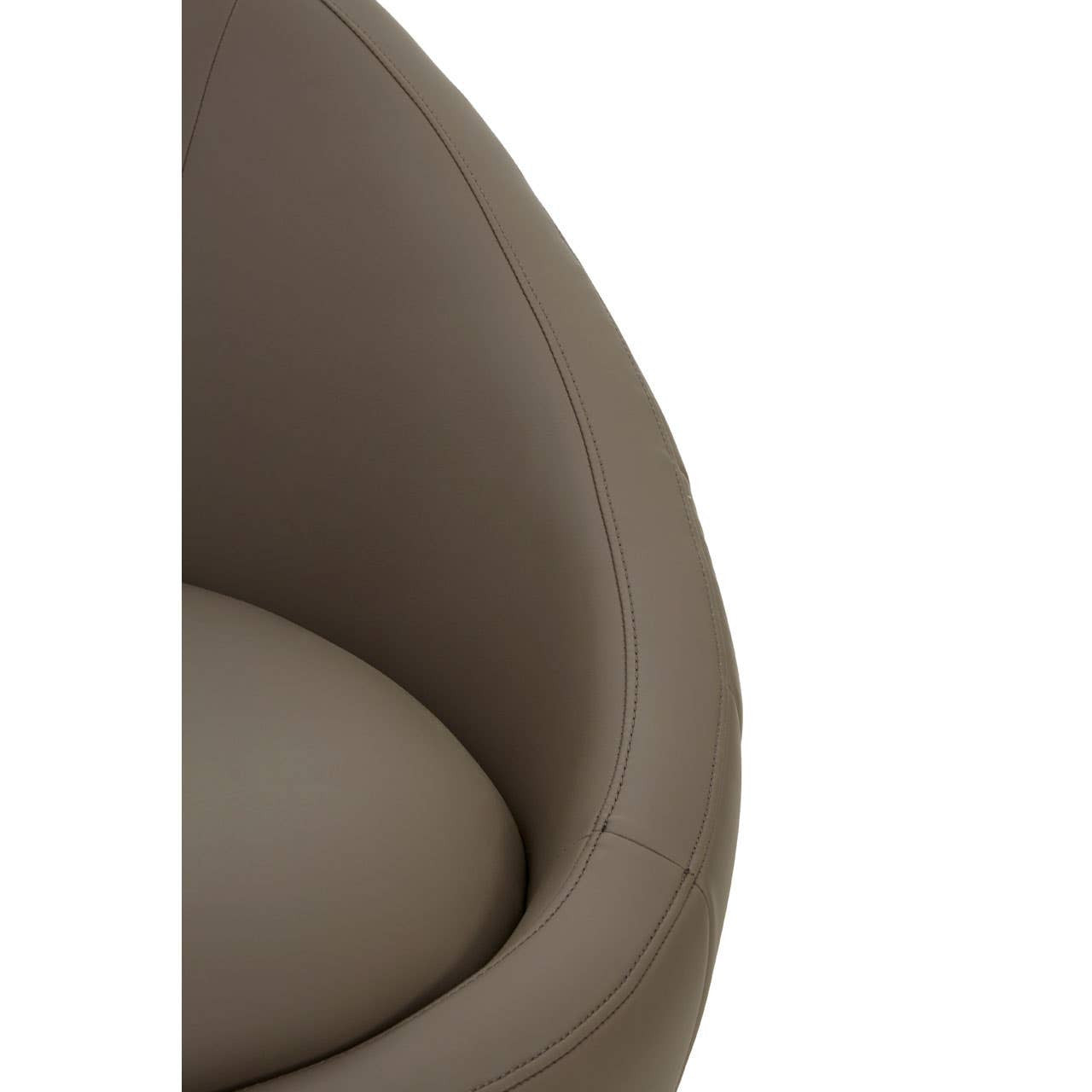 Lagero Brown Leather Effect Armchair