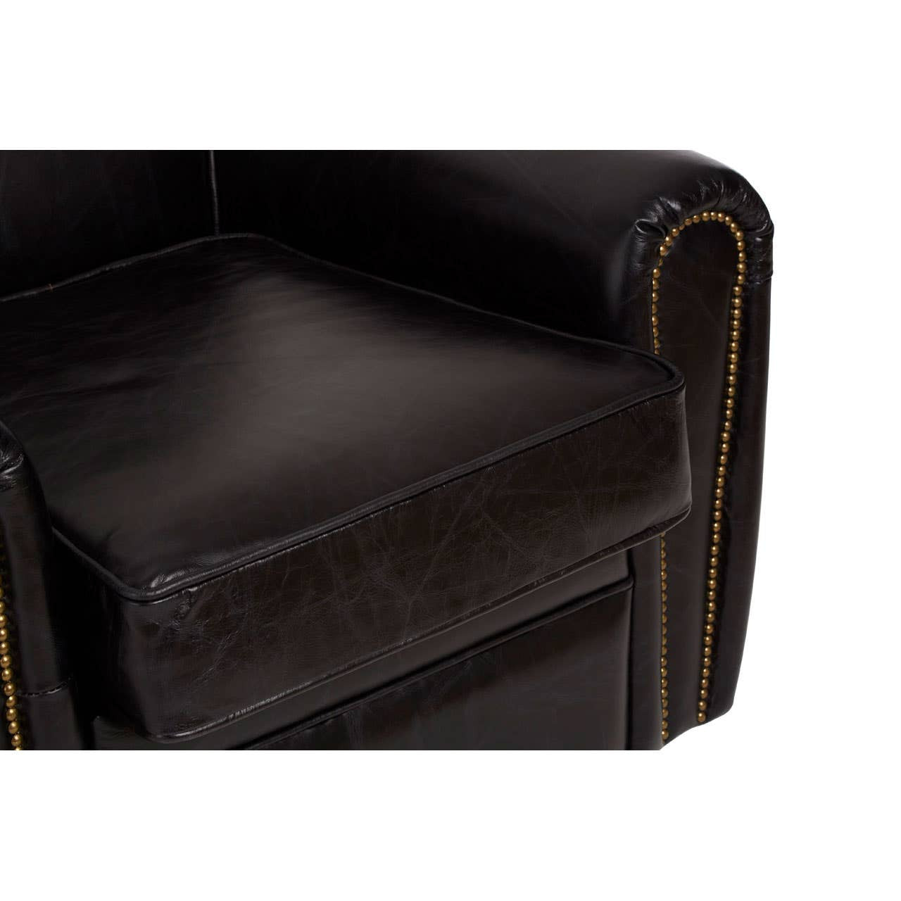 Victor Black Leather Classic Armchair