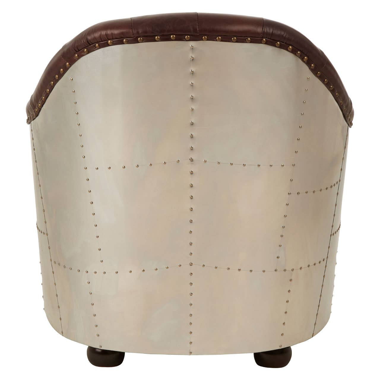 Victor Brown Leather Tub Chair