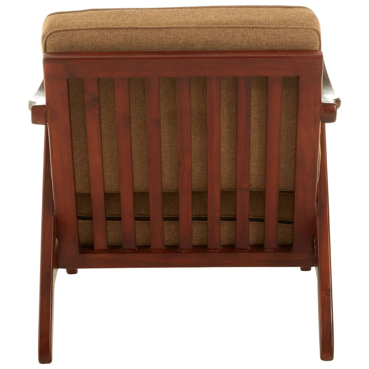 Kendari Teak Wood Frame Armchair with Cushions