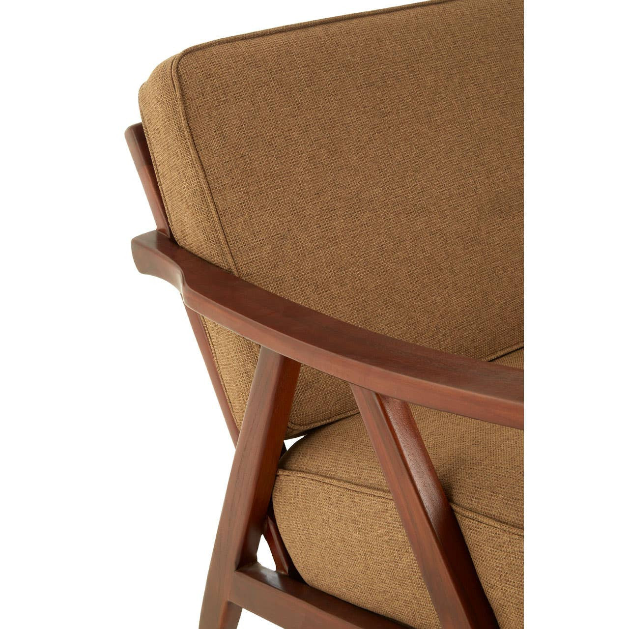 Kendari Teak Wood Frame Armchair with Cushions