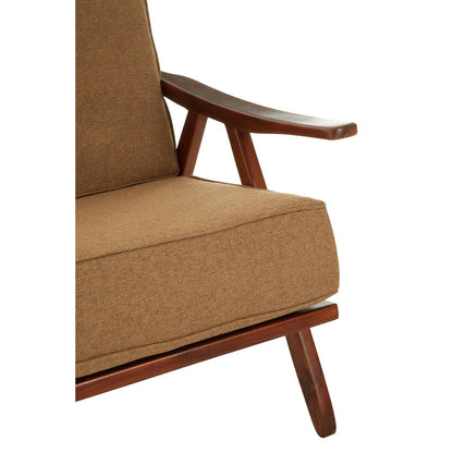 Kendari Teak Wood Frame Armchair with Cushions