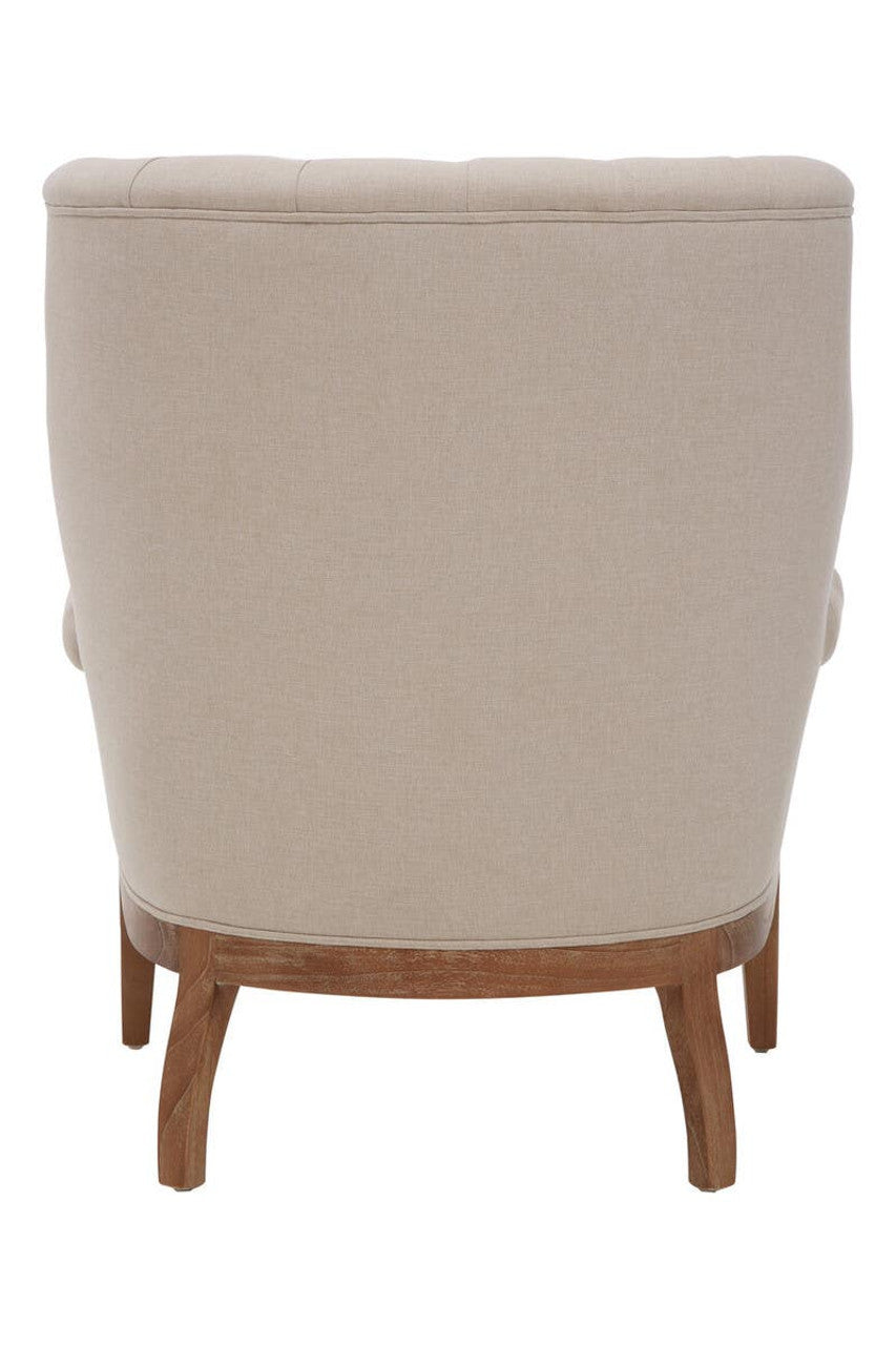 Cabra Cream Chair with Tufted Back