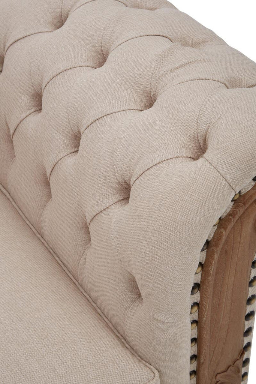 Cabra Chesterfield Cream Armchair