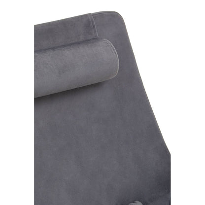 Kalo Grey Velvet Swivel Lounge Chair