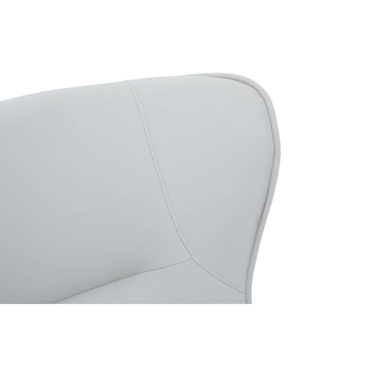 Kaiko Stone Faux Leather Armchair And Footstool