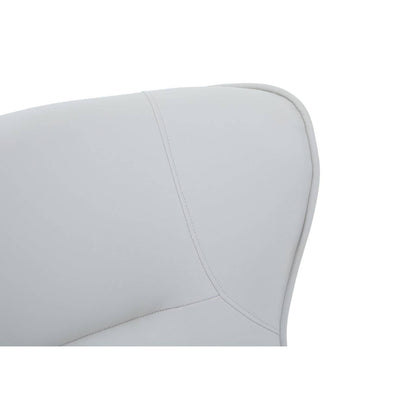 Kaiko Stone Faux Leather Armchair And Footstool