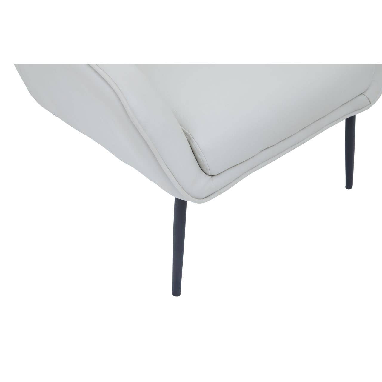 Kaiko Stone Faux Leather Armchair And Footstool