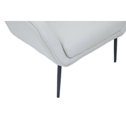 Kaiko Stone Faux Leather Armchair And Footstool