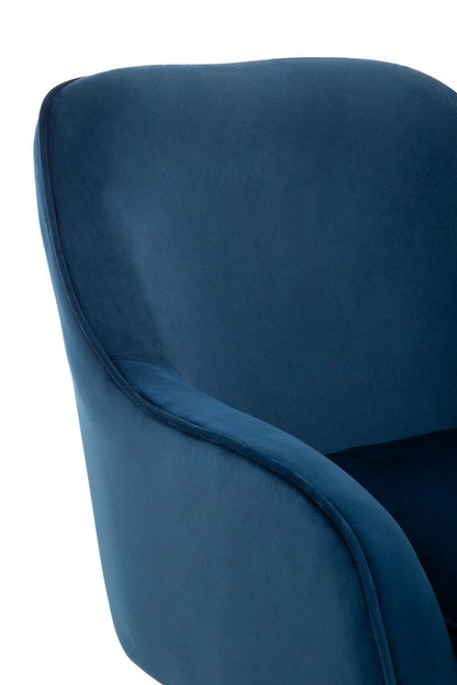Avery Midnight Velvet Armchair