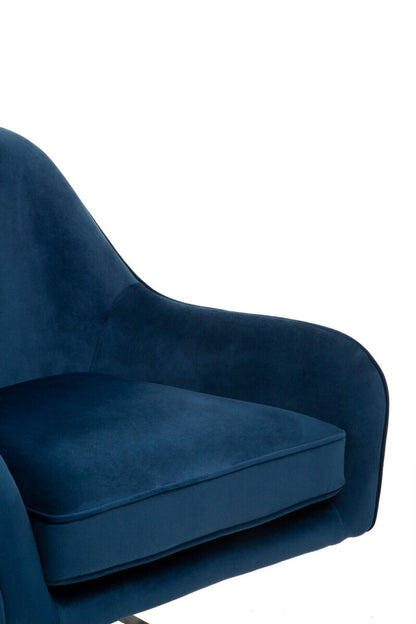 Avery Midnight Velvet Armchair