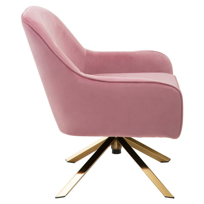 Avery Pink Velvet Armchair
