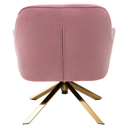 Avery Pink Velvet Armchair