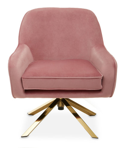 Avery Pink Velvet Armchair