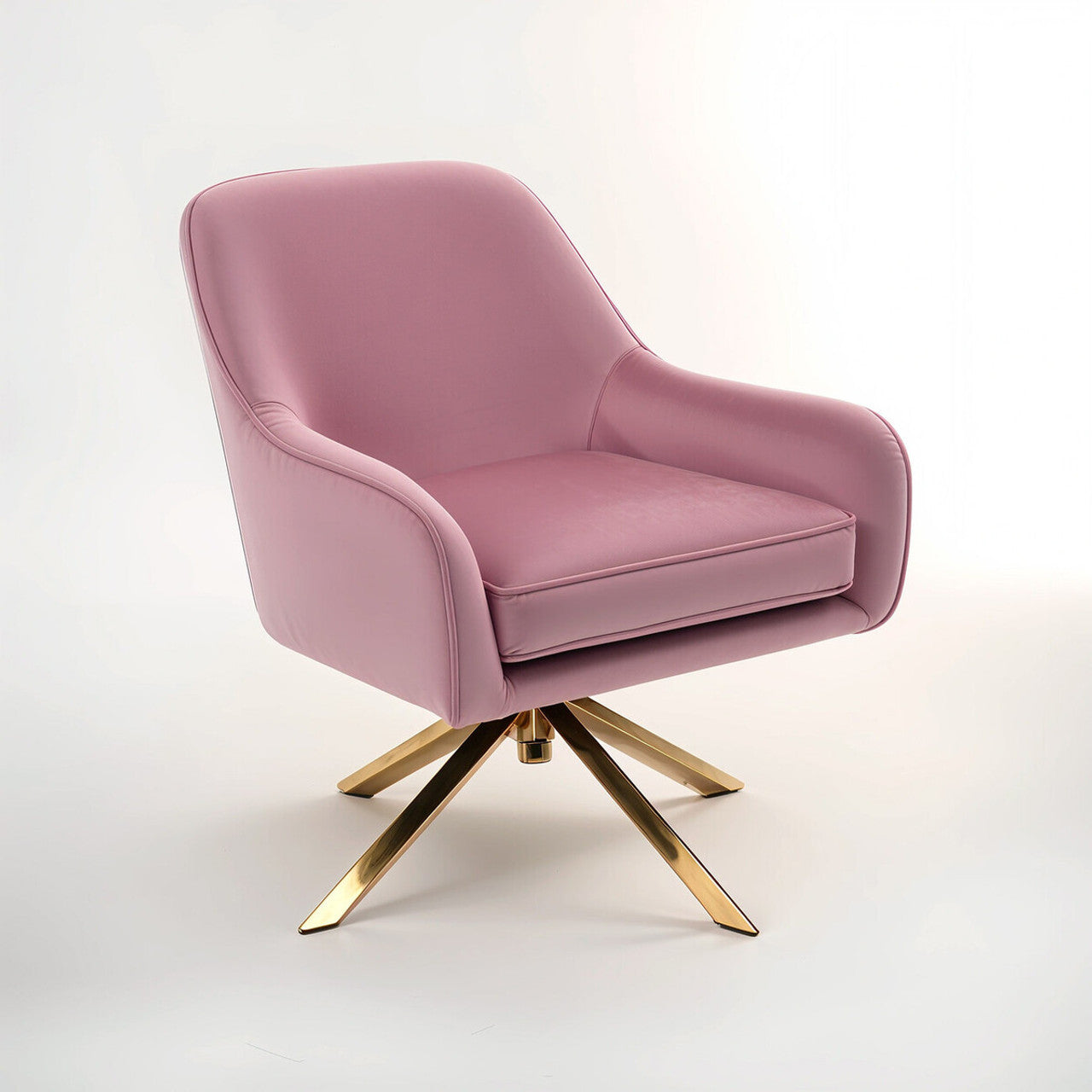 Avery Pink Velvet Armchair