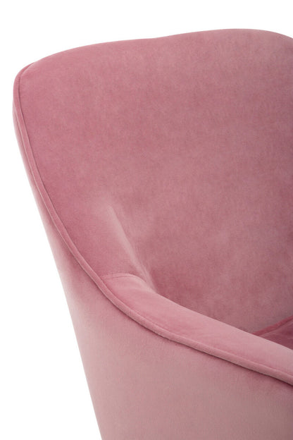 Avery Pink Velvet Armchair