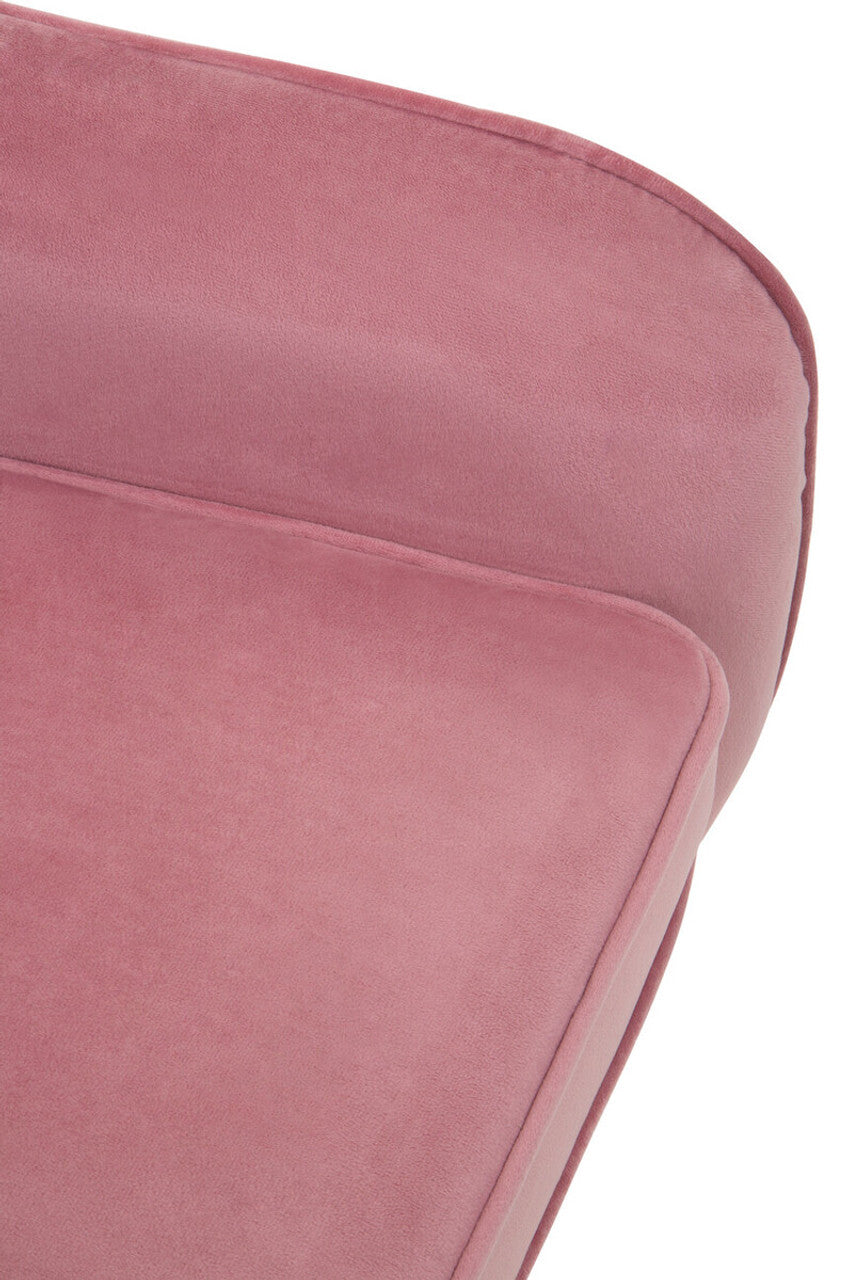 Avery Pink Velvet Armchair