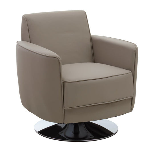 Wester Mink Leather Effect Chair
