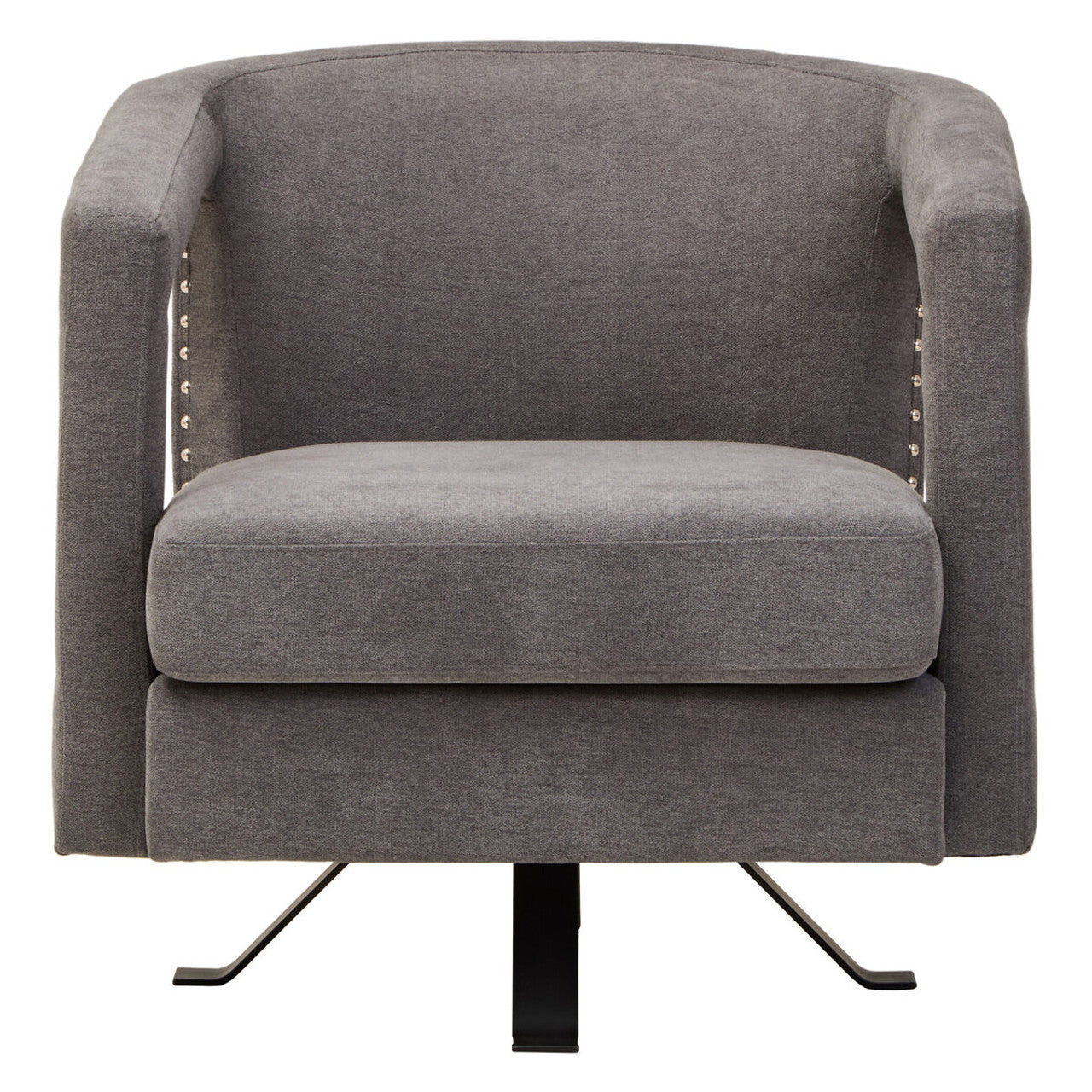 Hestia Ash Velvet Swivel Chair