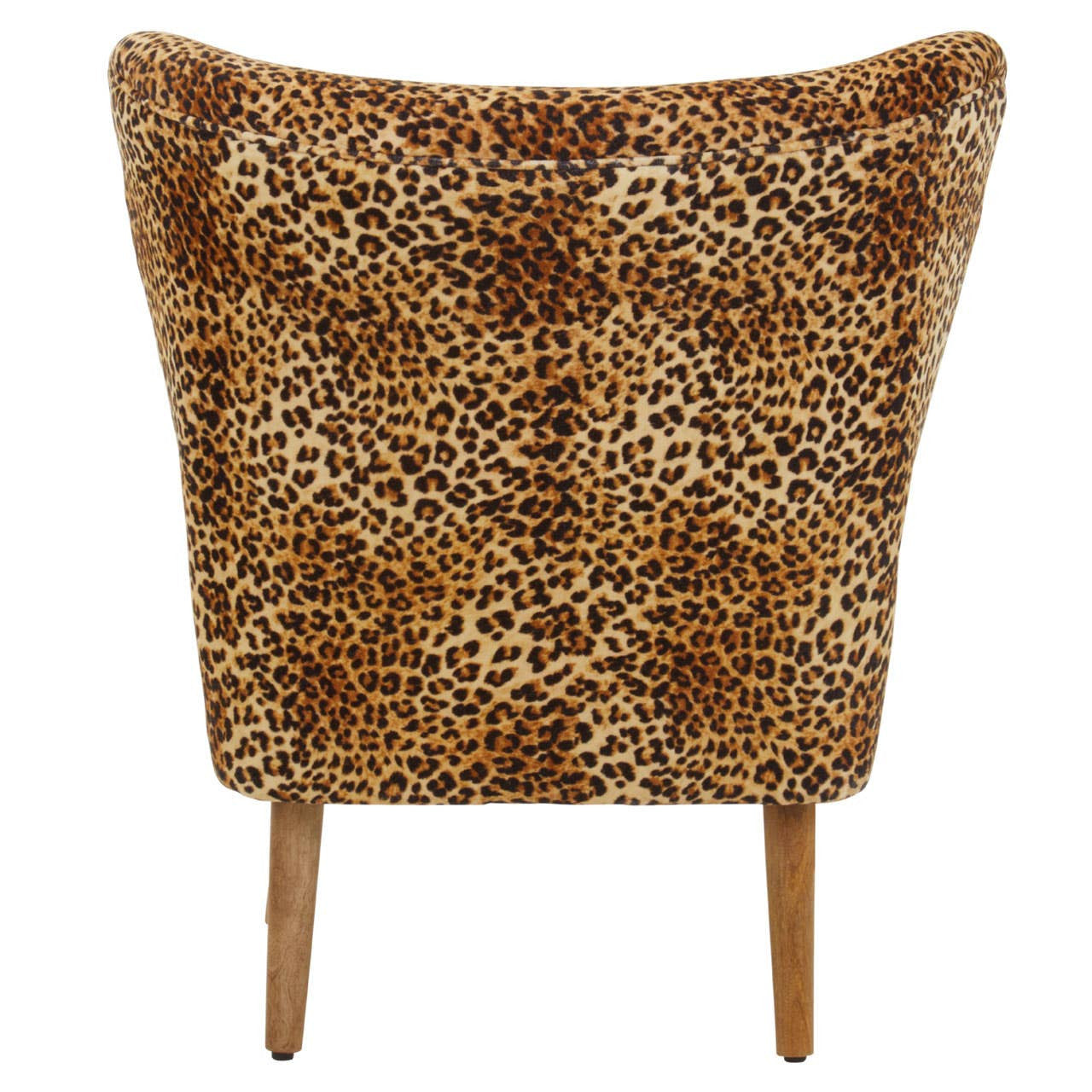 Cefena Leopard Print Velvet Chair