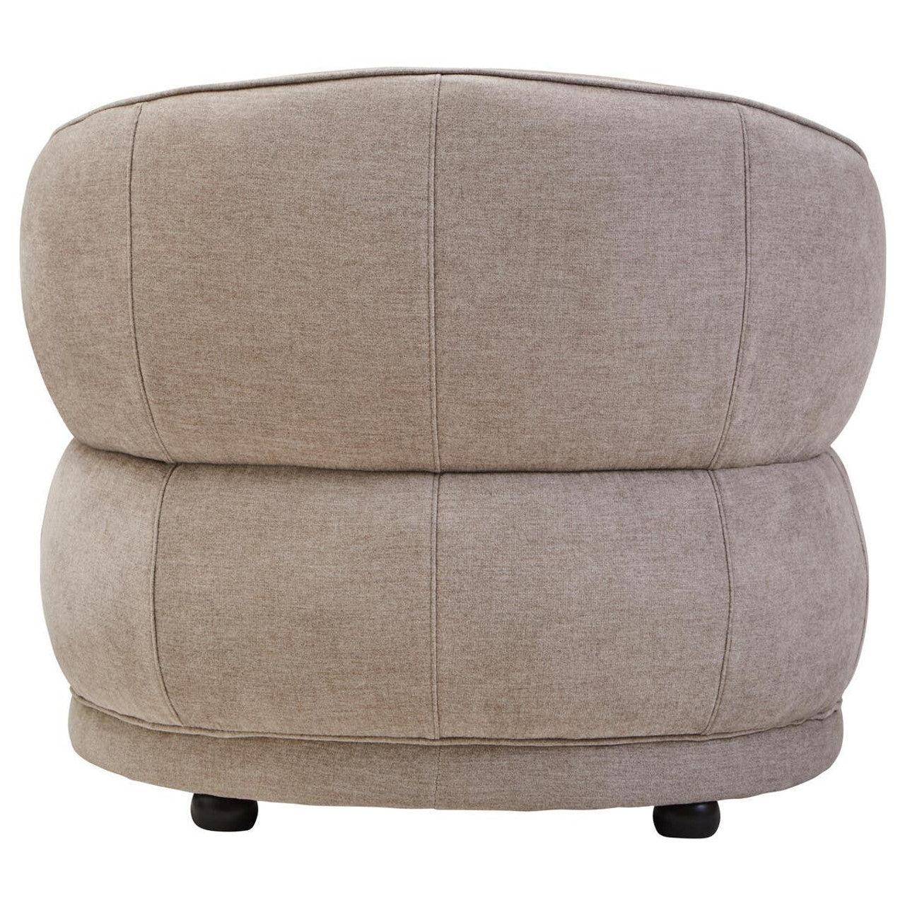 Daphne Taupe Chenille Curved Armchair
