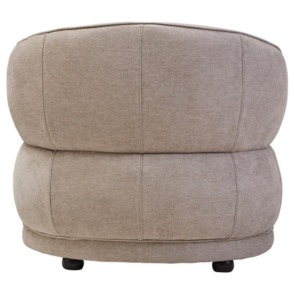 Daphne Taupe Chenille Curved Armchair