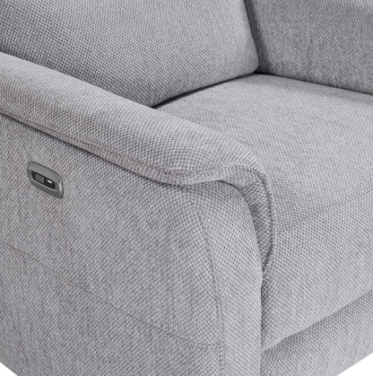 Harlan Power Recliner – Pewter