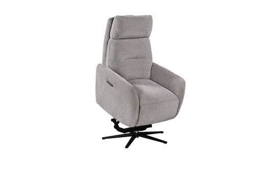 Solo Rise And Recline Swivel Recliner – Natural