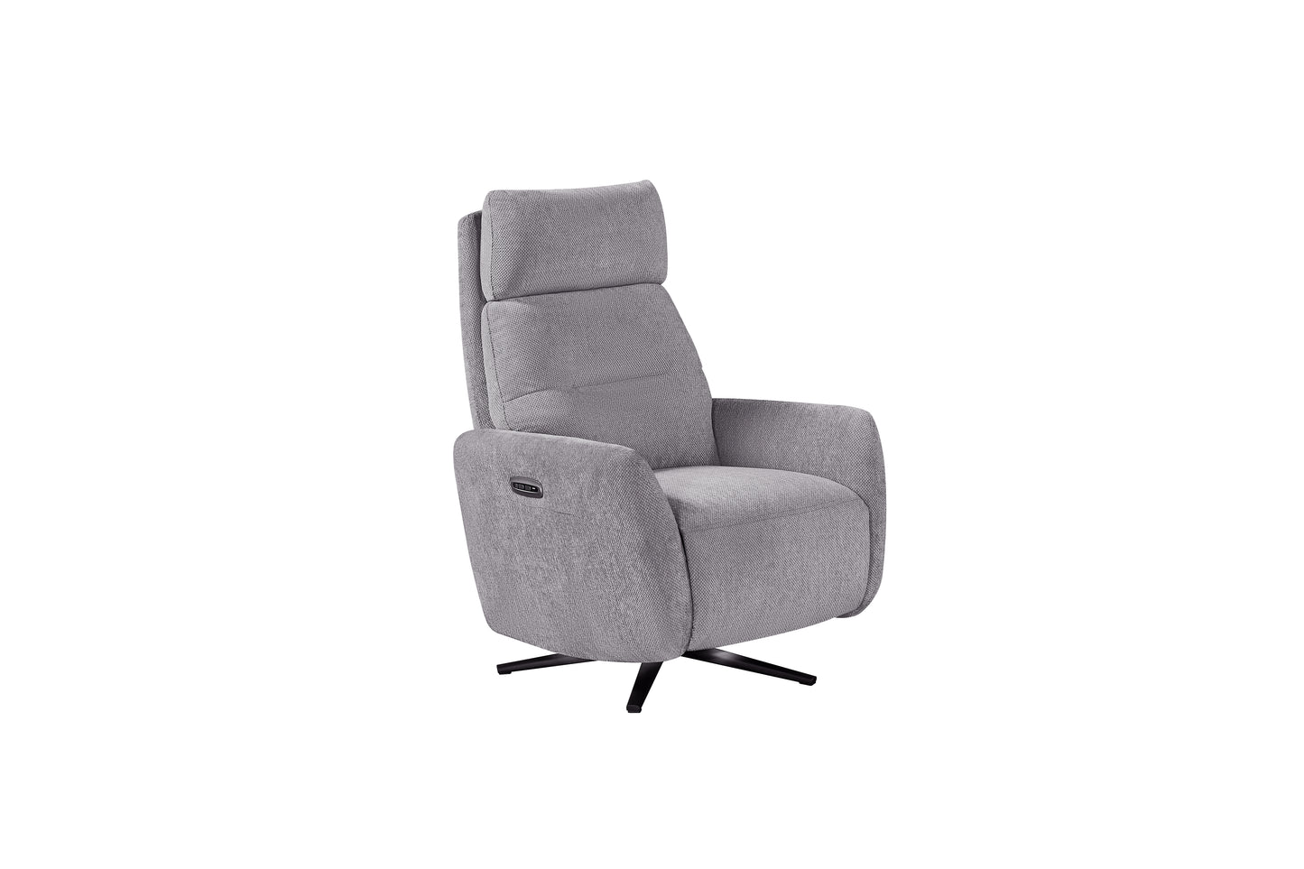 Solo Rise And Recline Swivel Recliner – Pewter