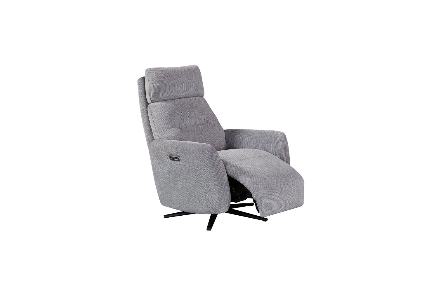 Solo Rise And Recline Swivel Recliner – Pewter