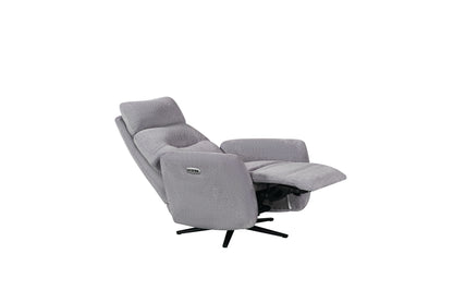 Solo Rise And Recline Swivel Recliner – Pewter