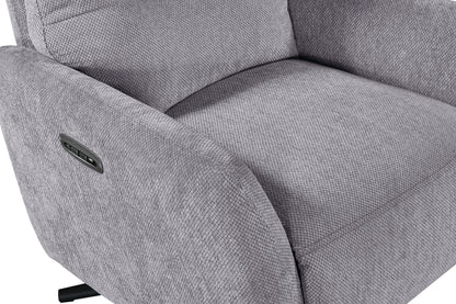 Solo Rise And Recline Swivel Recliner – Pewter