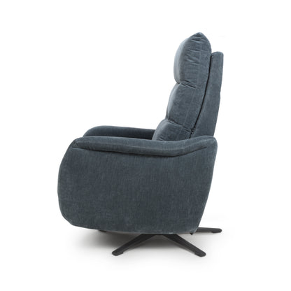 Apollo reclining Armchair- Luxury Electric/Power Grey Swivel Recliner