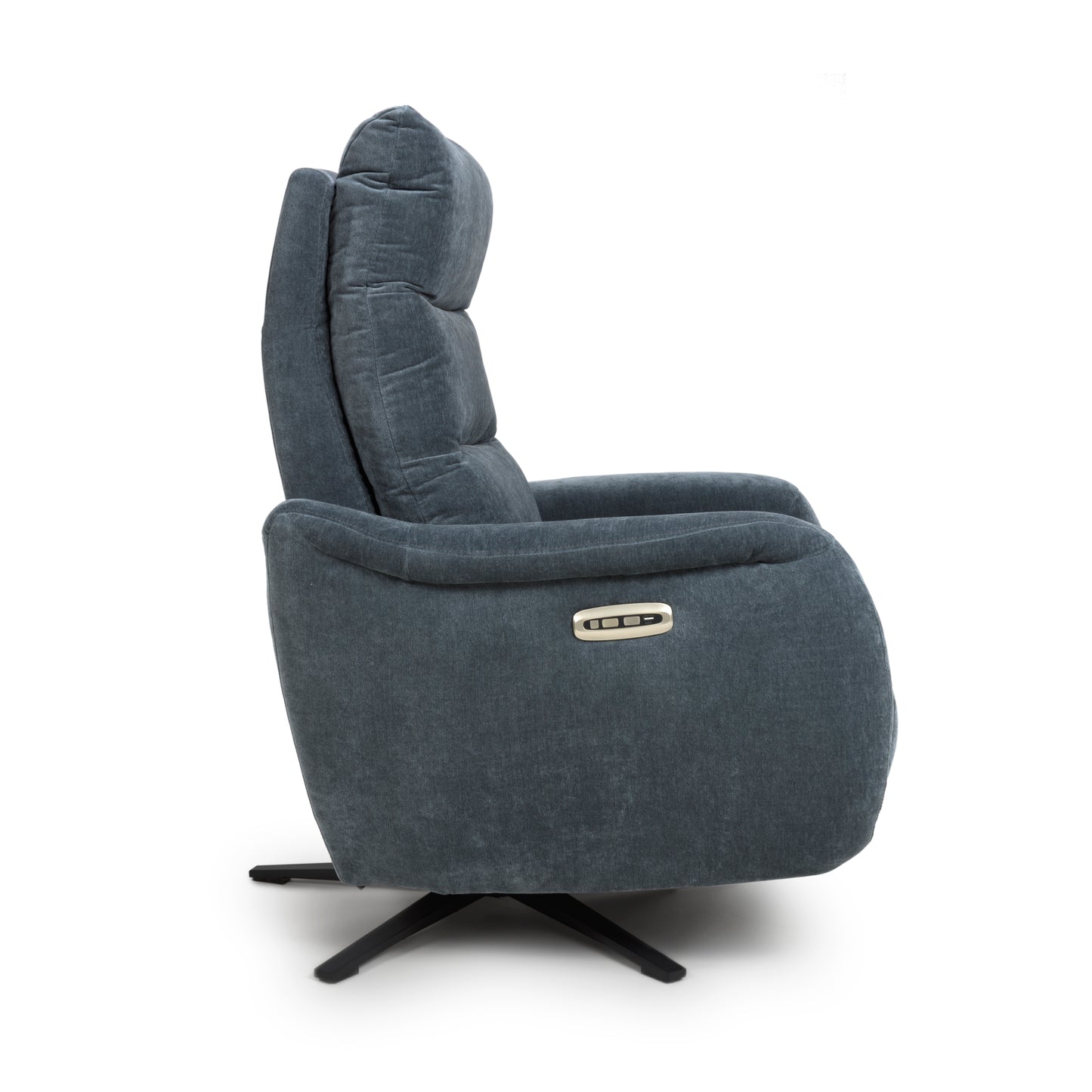 Apollo reclining Armchair- Luxury Electric/Power Grey Swivel Recliner