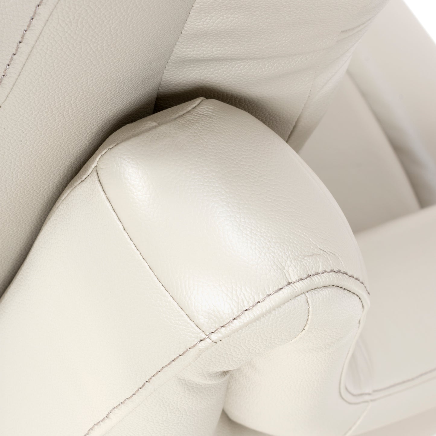 Apollo reclining Armchair- Luxury Electric/Power White Leather Recliner