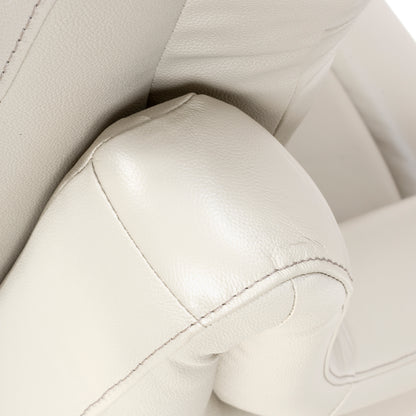 Apollo reclining Armchair- Luxury Electric/Power White Leather Recliner