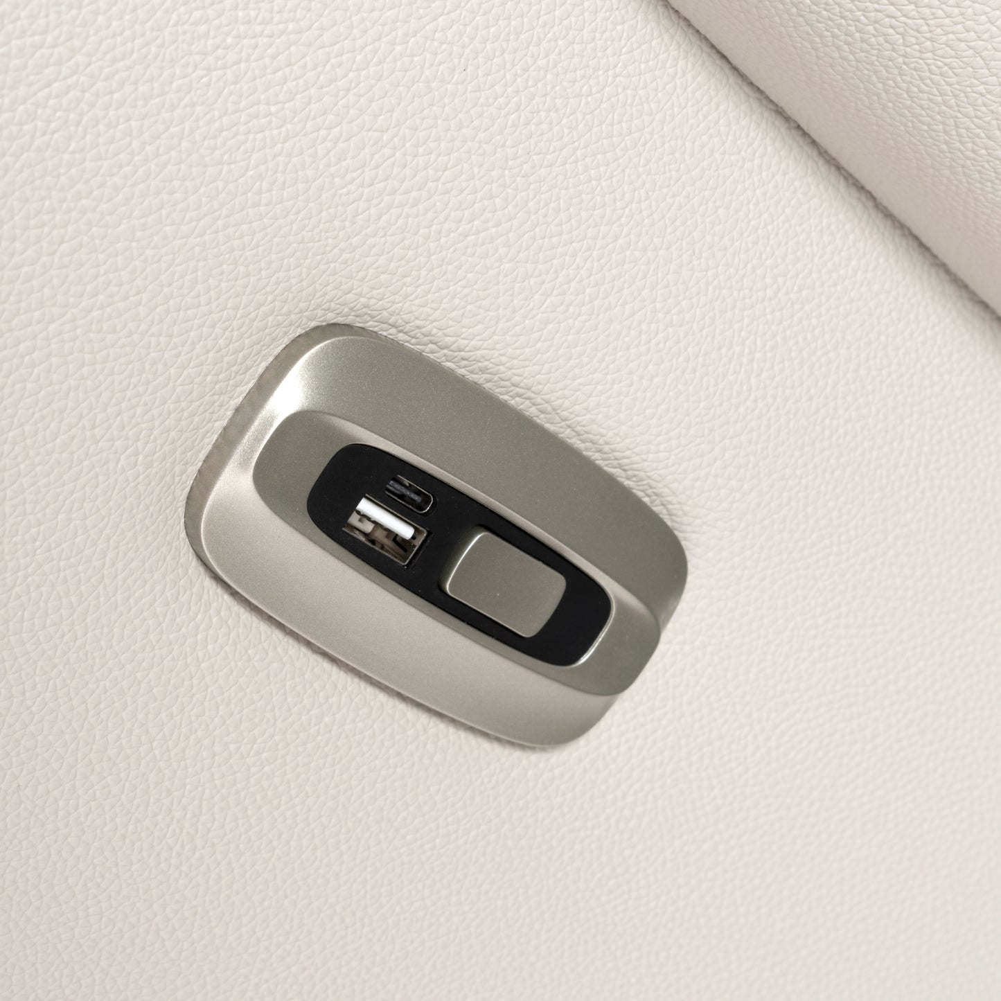 Apollo reclining Armchair- Luxury Electric/Power White Leather Recliner