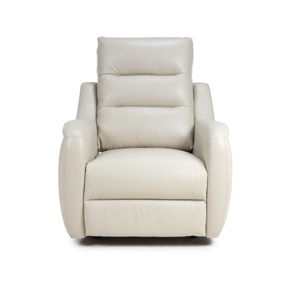 Apollo reclining Armchair- Luxury Electric/Power White Leather Recliner